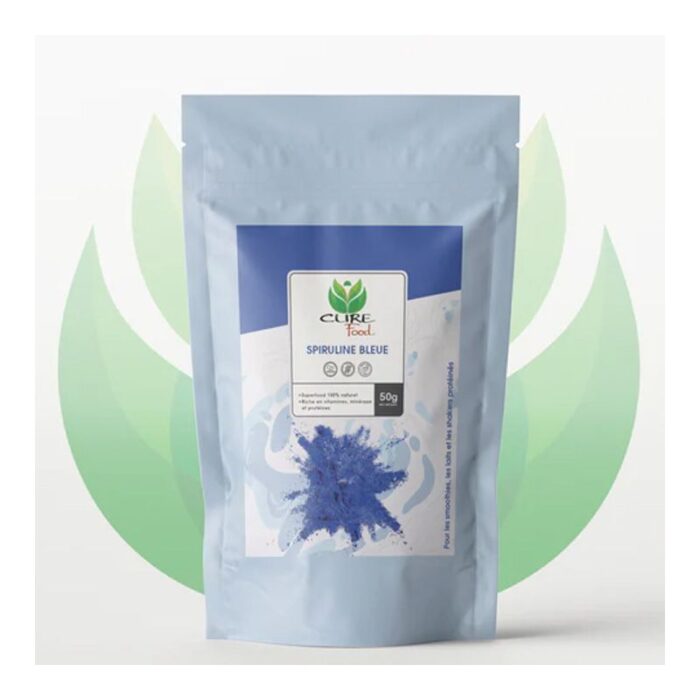 Poudre de Spiruline Bleue ou Phycocyanine (pure) - 50g - CureFood